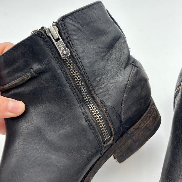 Frye Leather Veronica Seam Short Boots Ankle Zip Booties Women's 8B - Picture 12 of 13